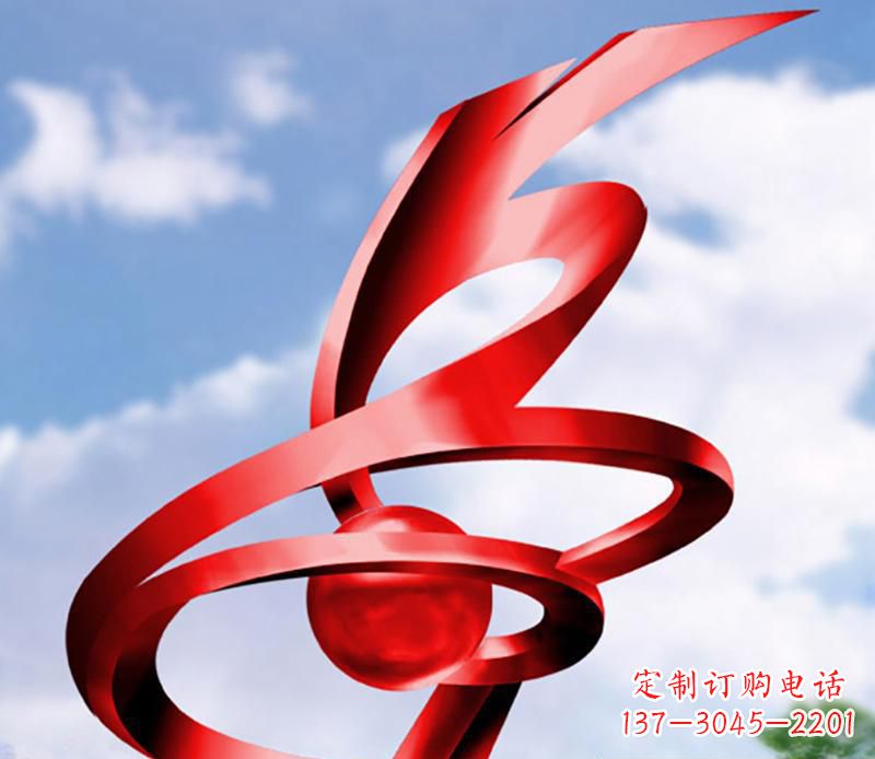 哈尔滨公园装饰不锈钢指环雕塑