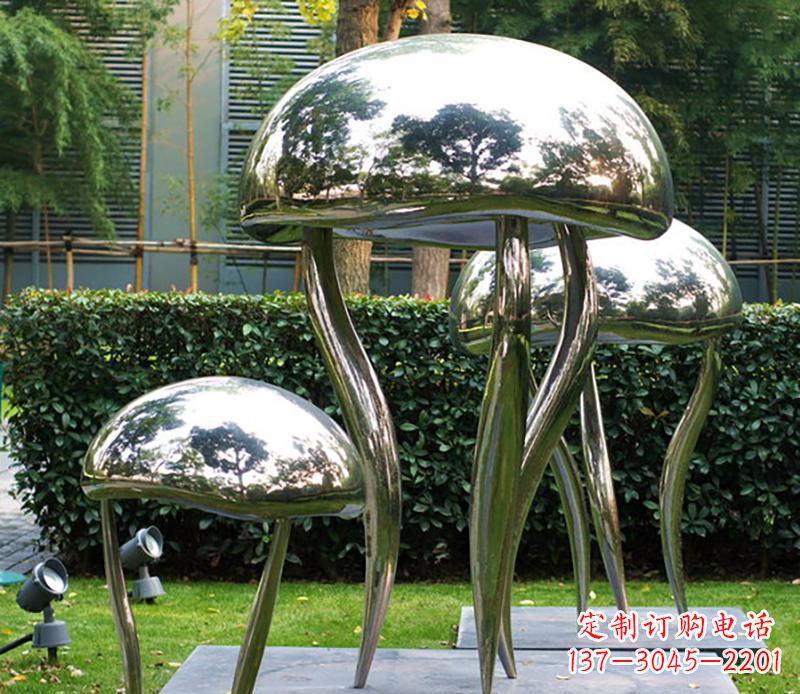 哈尔滨艺术水母不锈钢雕塑