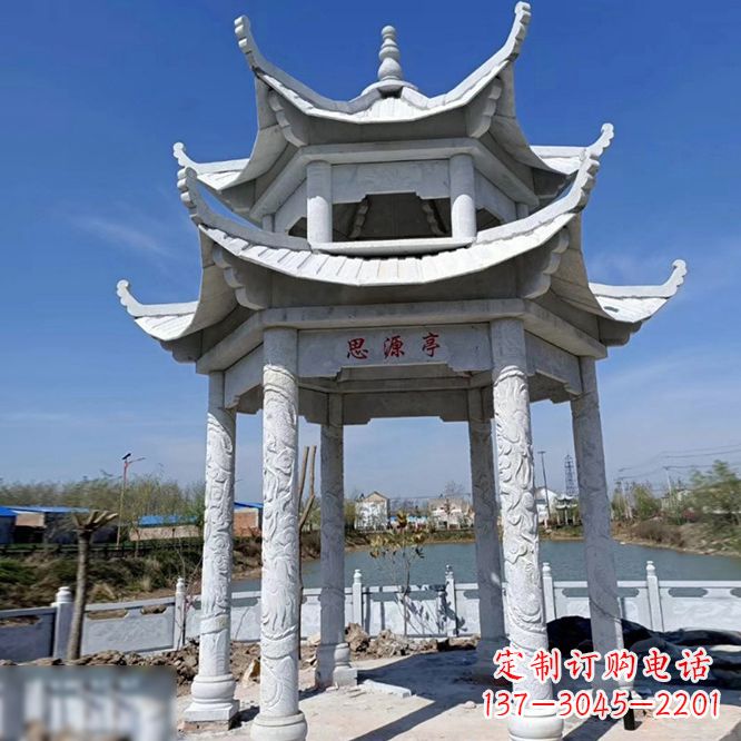 哈尔滨公园大理石凉亭
