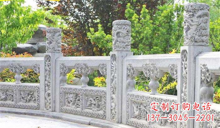 哈尔滨公园仿古石栏板雕塑