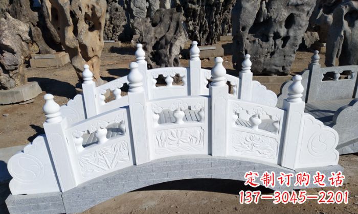 哈尔滨手工雕刻的汉白玉拱桥雕塑