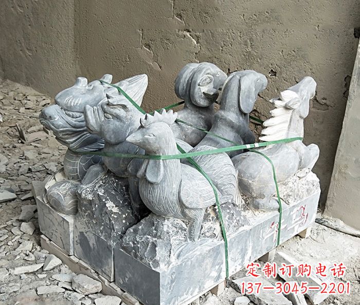 哈尔滨大理石12生肖石雕