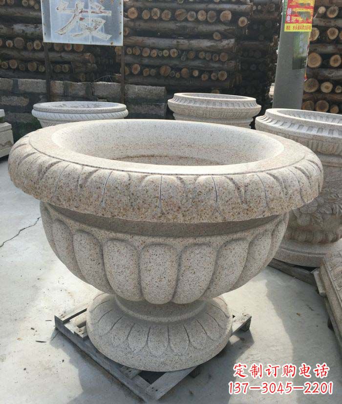 哈尔滨高质量大理石花盆石雕