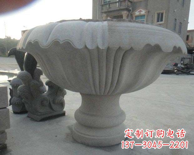 哈尔滨高端大理石花盆雕塑
