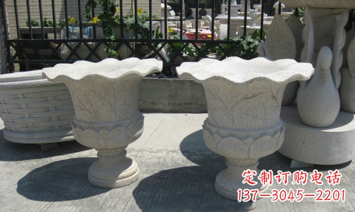 哈尔滨大理石花盆雕塑