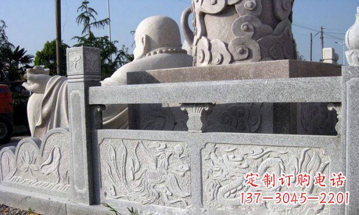 哈尔滨公园景观大理石栏板石雕