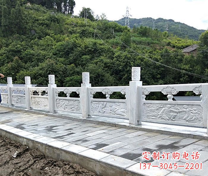 哈尔滨专为公园景观定制的大理石栏板石雕