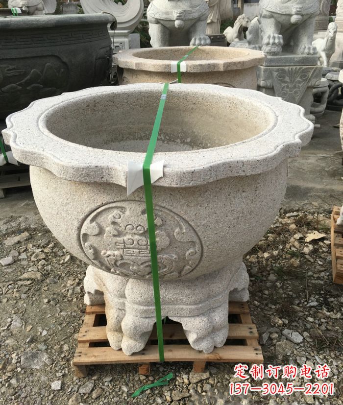 哈尔滨高品质大理石水缸雕塑