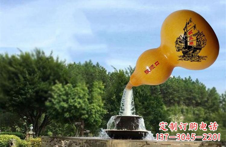哈尔滨玻璃钢流水葫芦雕塑