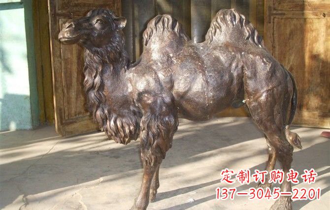 哈尔滨公园骆驼铜雕222
