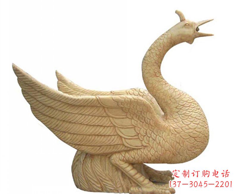 哈尔滨公园喷水凤凰石雕