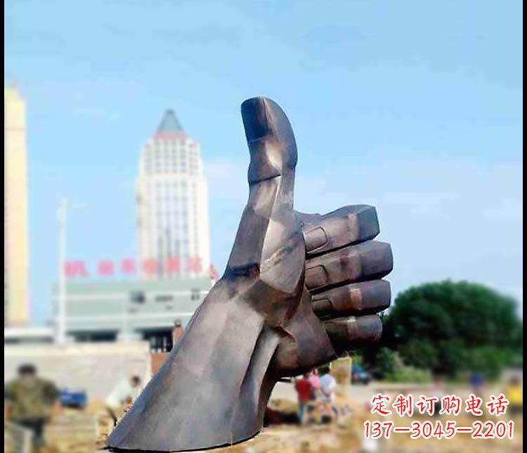 哈尔滨高端精美大拇指铜雕