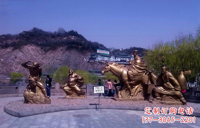 哈尔滨精美铜雕唐僧师徒小品