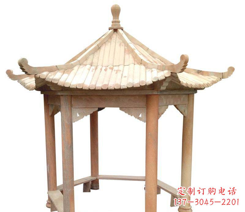 哈尔滨精美六角凉亭雕塑