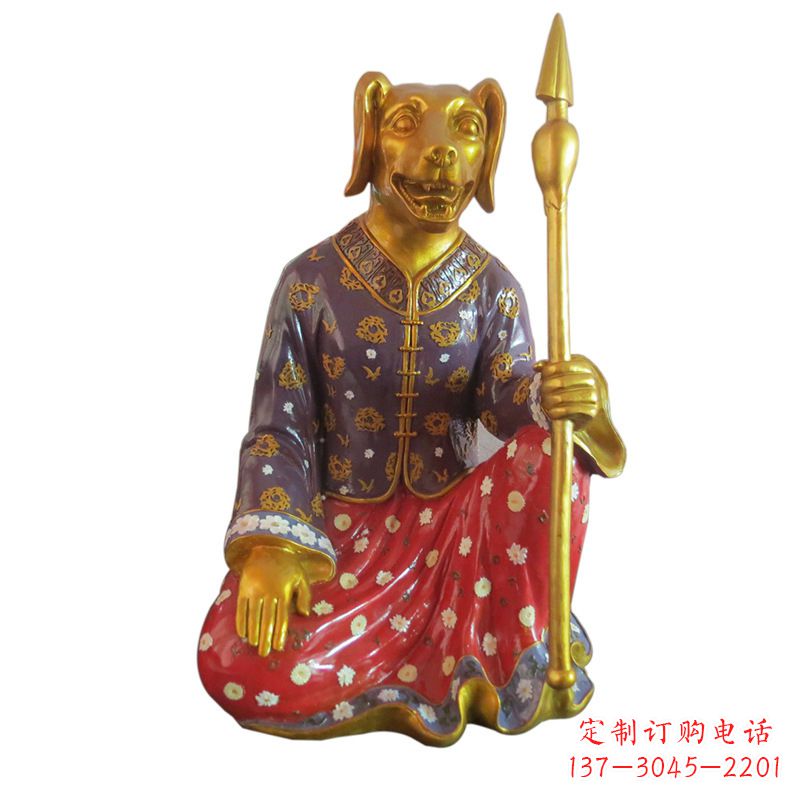 哈尔滨高端可爱的玻璃钢生肖雕塑