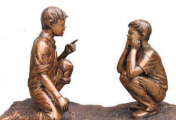 哈尔滨专业定制小品铜雕-尊贵的雕塑男孩