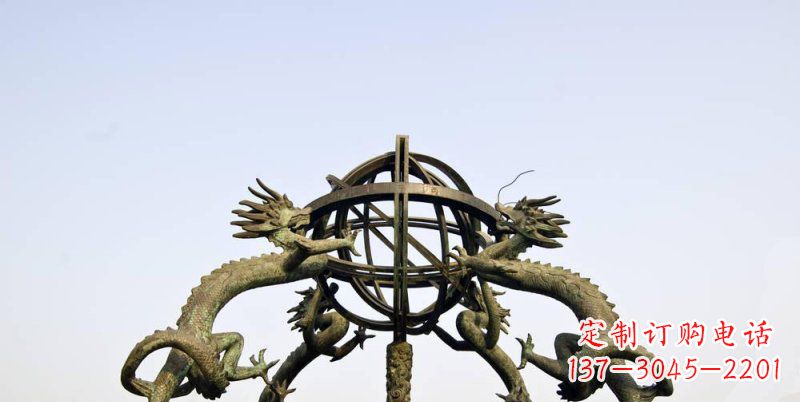 哈尔滨传承中国古代文化,浑天仪铜雕——让精致的往事重现