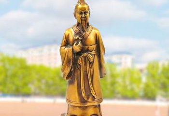 哈尔滨古代神医纯铜扁鹊雕像