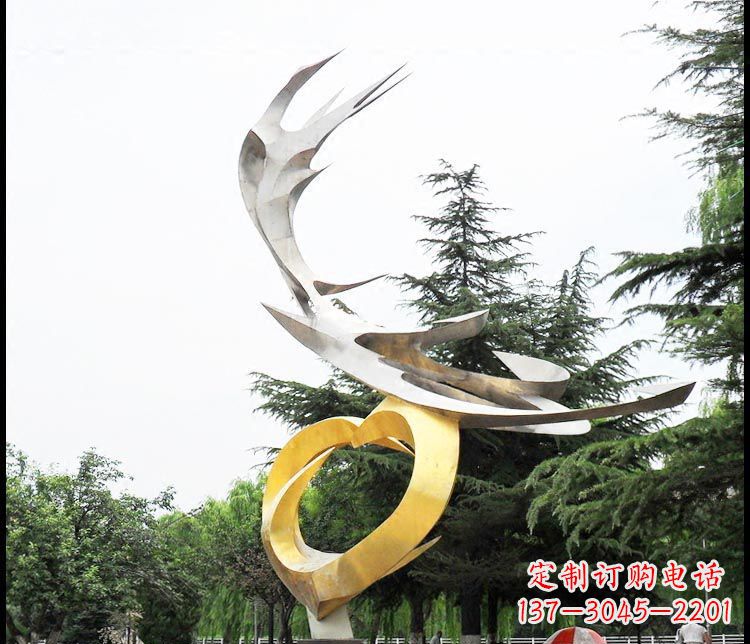 哈尔滨典雅凤凰抽象雕塑