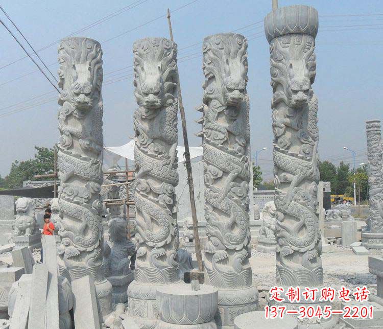 哈尔滨中领雕塑龙柱雕塑,历久弥新