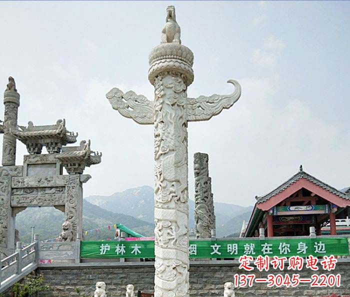 哈尔滨广场景观大理石华表石雕