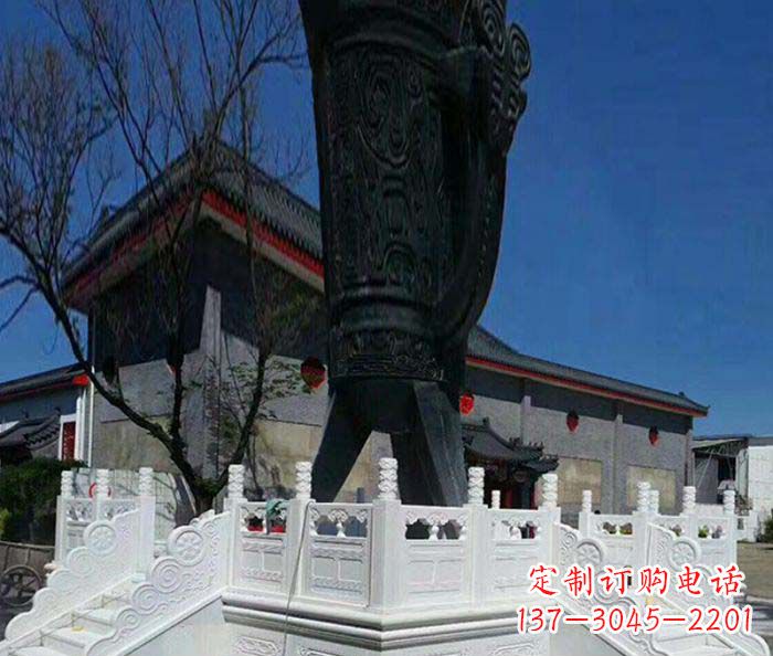 哈尔滨广场景观汉白玉升旗台石雕