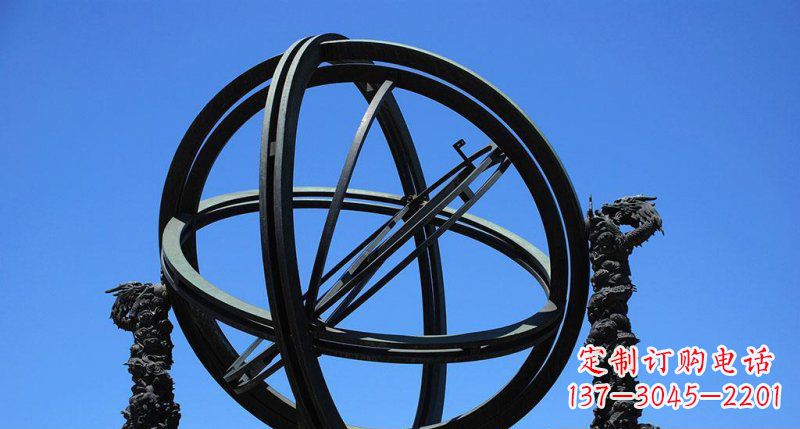 哈尔滨华丽外观,古老意蕴——青铜浑天仪雕塑