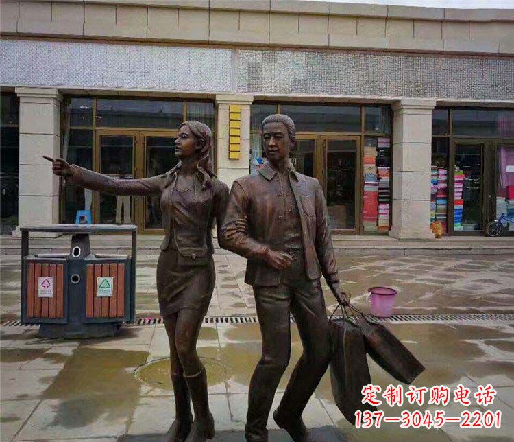 哈尔滨唯爱永恒:情侣雕塑