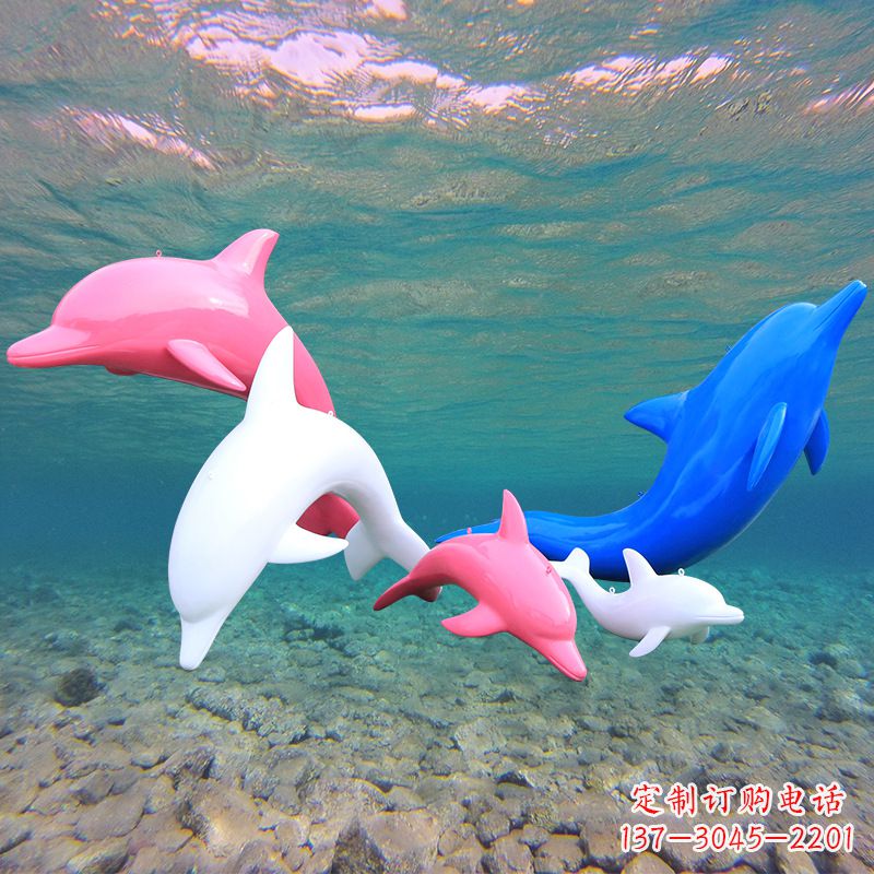 哈尔滨海豚玻璃钢彩绘雕塑–彰显唯美与深情