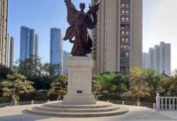 哈尔滨中领雕塑：精致的女神铜雕