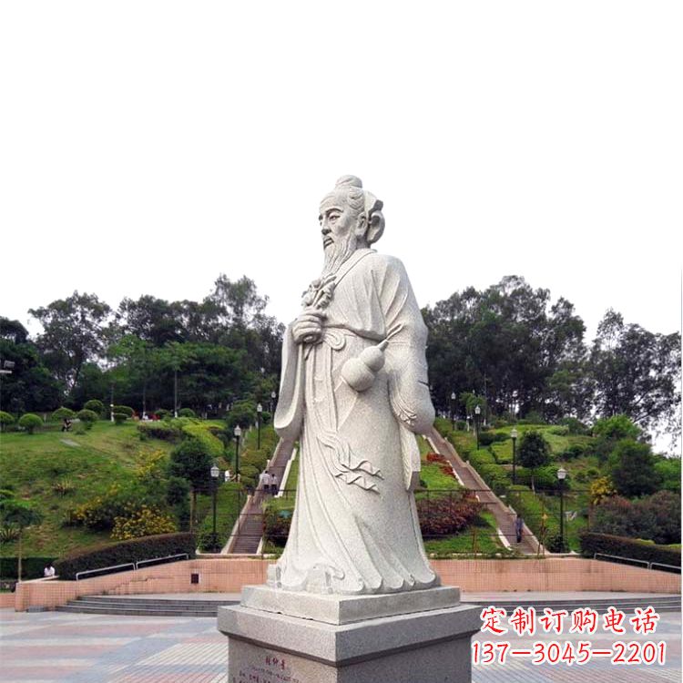 哈尔滨张仲景石雕雕塑,精工细作,传承古代文化