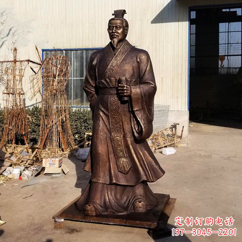 哈尔滨高质量汉武帝刘彻铜雕塑像
