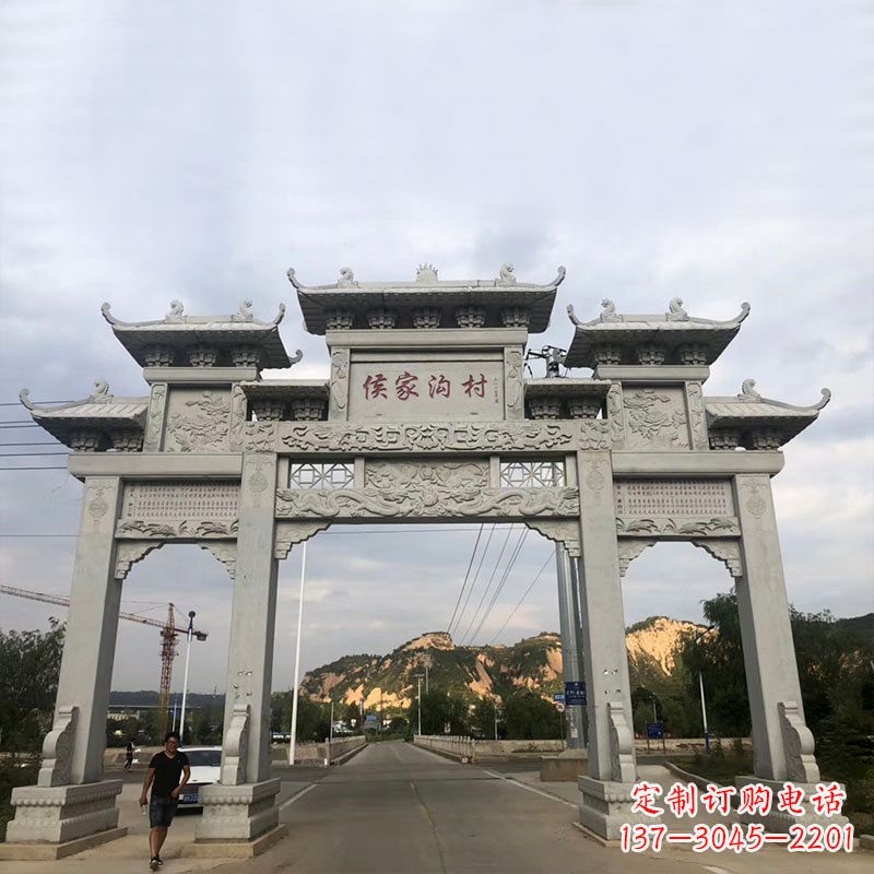 哈尔滨精美牌坊雕塑让您的品牌更加出彩