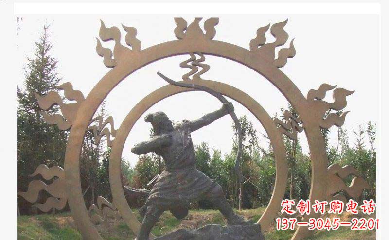 哈尔滨专业定制后羿雕塑,完美彰显人物神韵