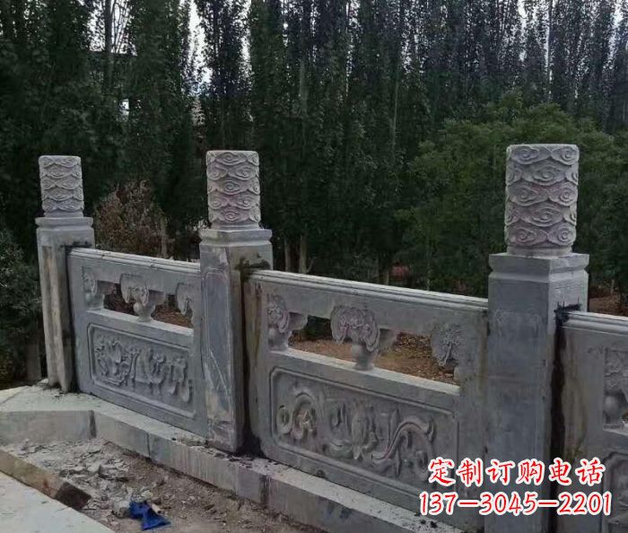哈尔滨护城河建筑石雕栏板 (3)