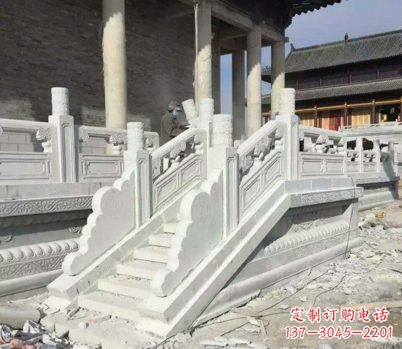 哈尔滨大理石栏板石雕,精美绝伦,让建筑锦上添花