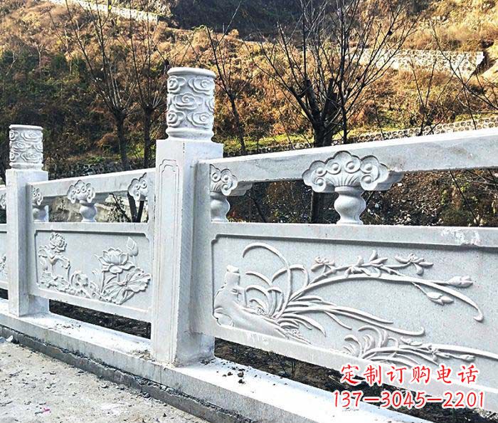 哈尔滨领雕-汉白玉石浮雕栏板