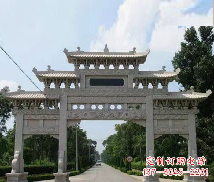 哈尔滨高品质牌坊石雕,专为客户量身定制