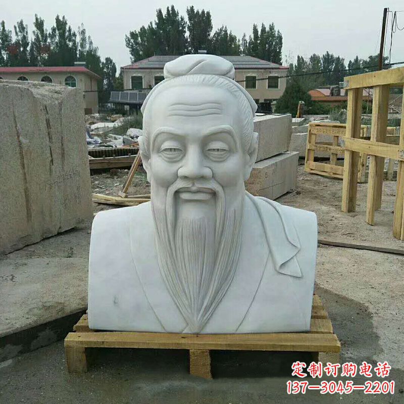 哈尔滨精致孔子雕塑,欣赏传统文化风采