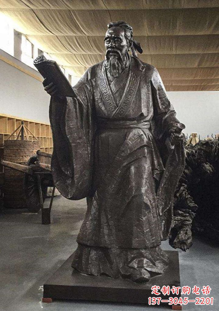 哈尔滨中国古代圣贤孔子雕塑