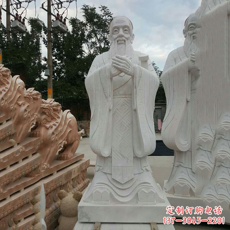 哈尔滨志在孔子——领雕塑定制孔子雕像