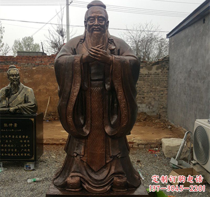 哈尔滨体现传统文化魅力精美孔子雕塑