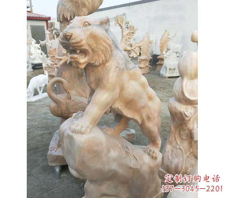 哈尔滨老虎石雕公园十二生肖动物