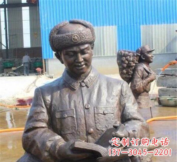 哈尔滨中领雕塑:雷锋名人铜雕