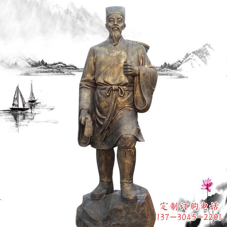 哈尔滨精美李时珍雕塑,为您的生活增添更多艺术色彩