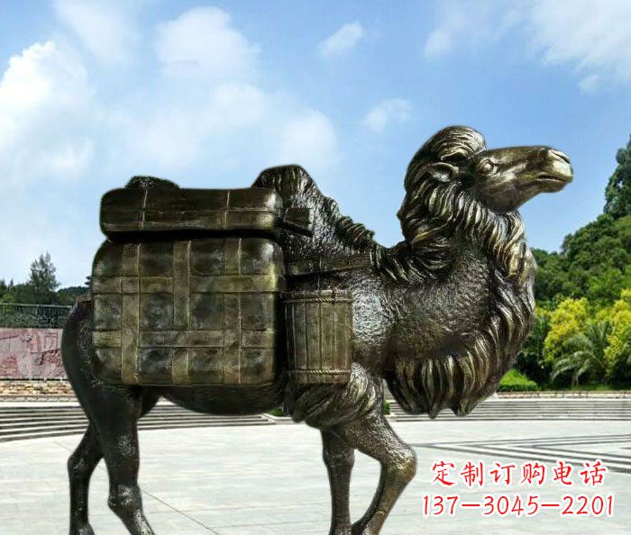 哈尔滨骆驼动物铜雕 (3)
