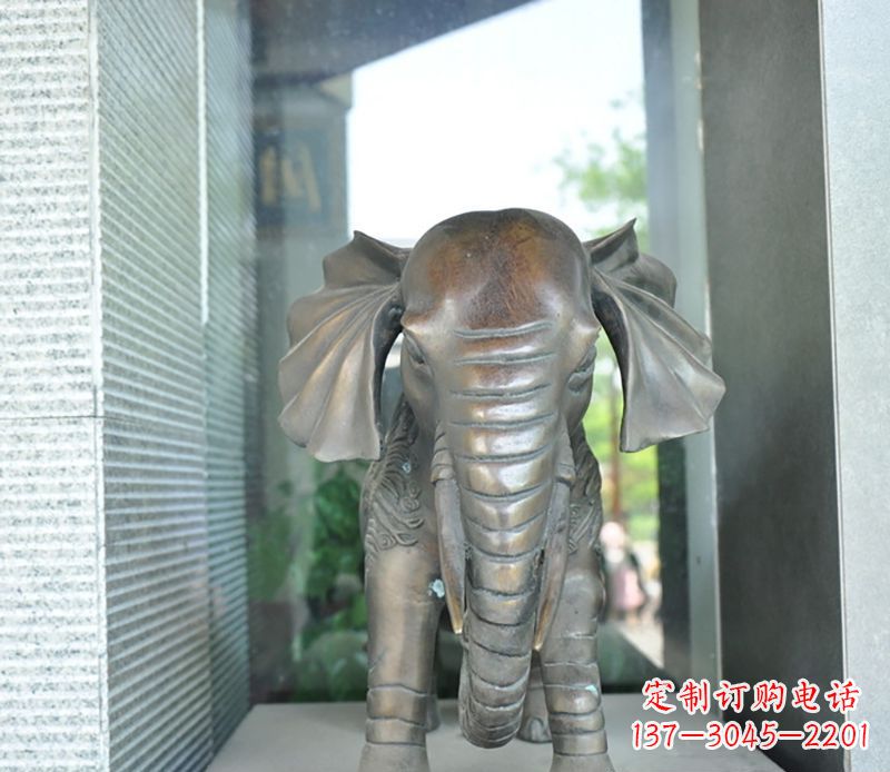 哈尔滨艺术象征——门口镇宅大象铜雕
