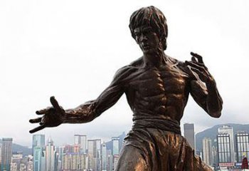 哈尔滨李小龙铜雕，为您展现明星的精彩！