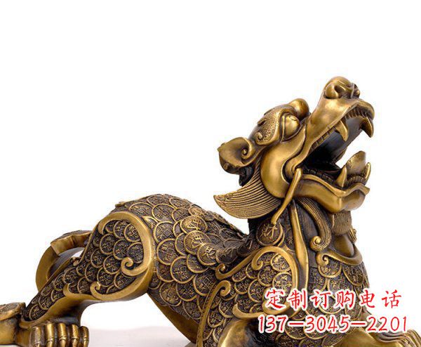 哈尔滨精美铜质貔貅神兽雕塑