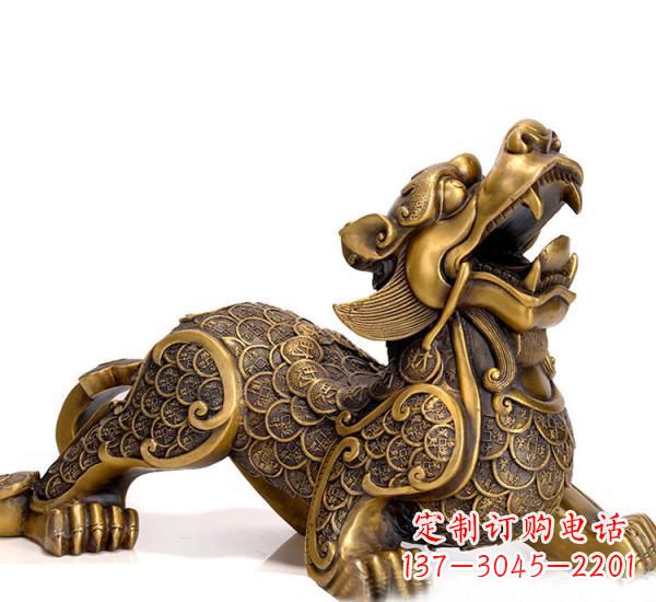 哈尔滨特色貔貅铜雕,精致美观,福祉永存